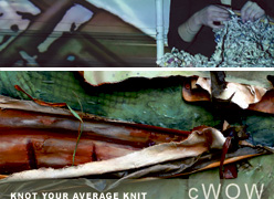 Knot Your Average Knit exhibition at cWOW