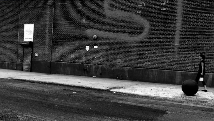 Rebecca Kinsey, Rolling (video still), 2011.