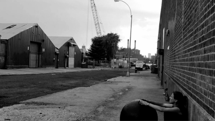 Rebecca Kinsey, Rolling (video still), 2011.