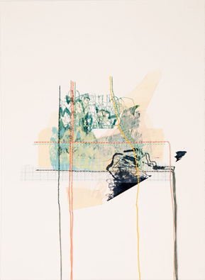 Rebecca Kinsey, New York City on the Road From Lismore (walking on carmapping #4), 2012
