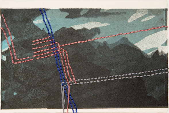 Rebecca Kinsey, New York City on the Road From Lismore (walking on carmapping #5), 2012