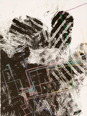 Rebecca Kinsey, Threading Across Town NYC #2, 2012