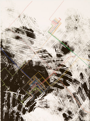 Rebecca Kinsey, Threading Across Town NYC #3, 2012