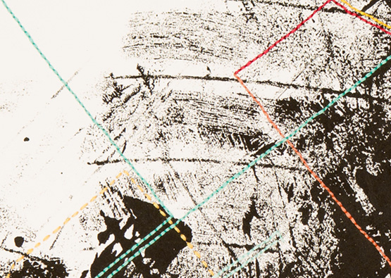 Rebecca Kinsey, Threading Across Town NYC #4 (detail), 2012
