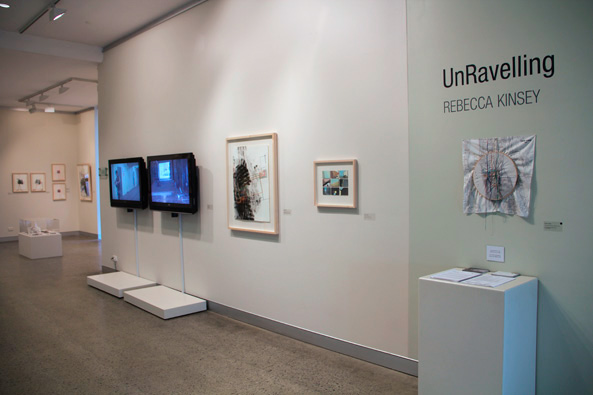 Rebecca Kinsey, UnRavelling, solo exhibition at the Tweed River Art Gallery (installation view), 2012
