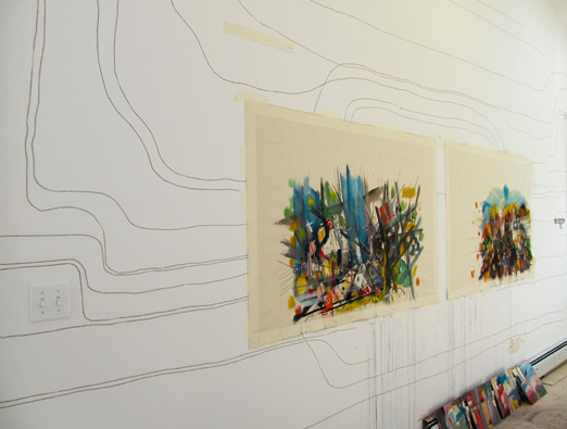 Walking the New York Times (installation view)