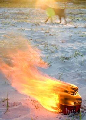 X Block, burning in hell