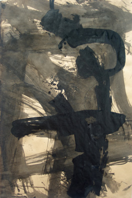 paper trails (mop & string painting #3)