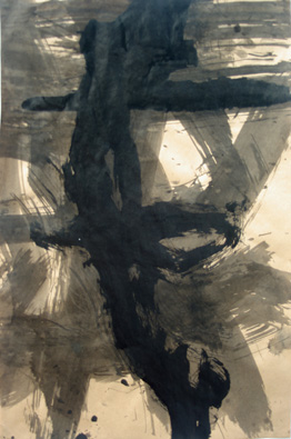 paper trails (mop & string painting #2)