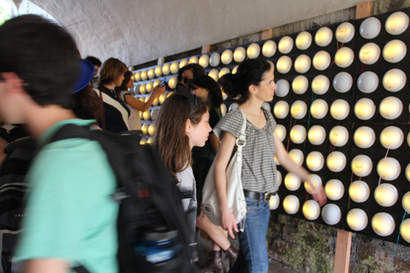 touch (off the grid), installation view, FIGMENT NYC, 2012.