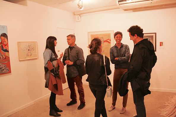 Rebecca Kinsey - No Toxic Factor - group exhibition - opening night - March 23, 2016