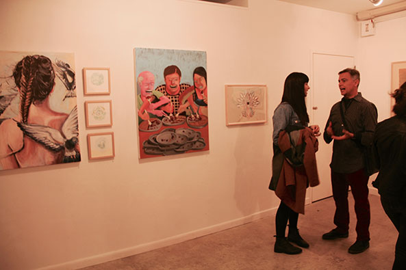Rebecca Kinsey - No Toxic Factor - group exhibition - opening night - March 23, 2016