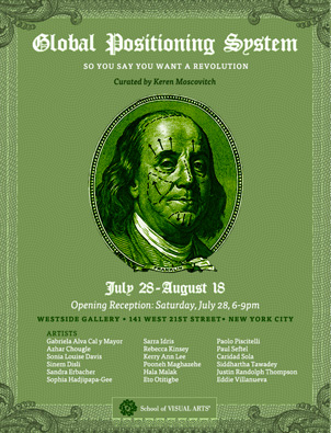 Global Positioning System (So You Say You Want A Revolution) - exhibition invitation
